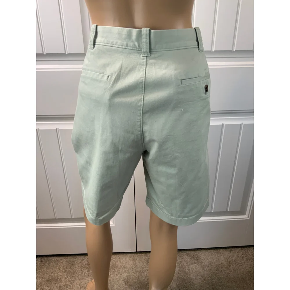 J. Crew Men's Shorts Sz 34 Sage Green Preppy Academia Coastal Belt Loops Pockets